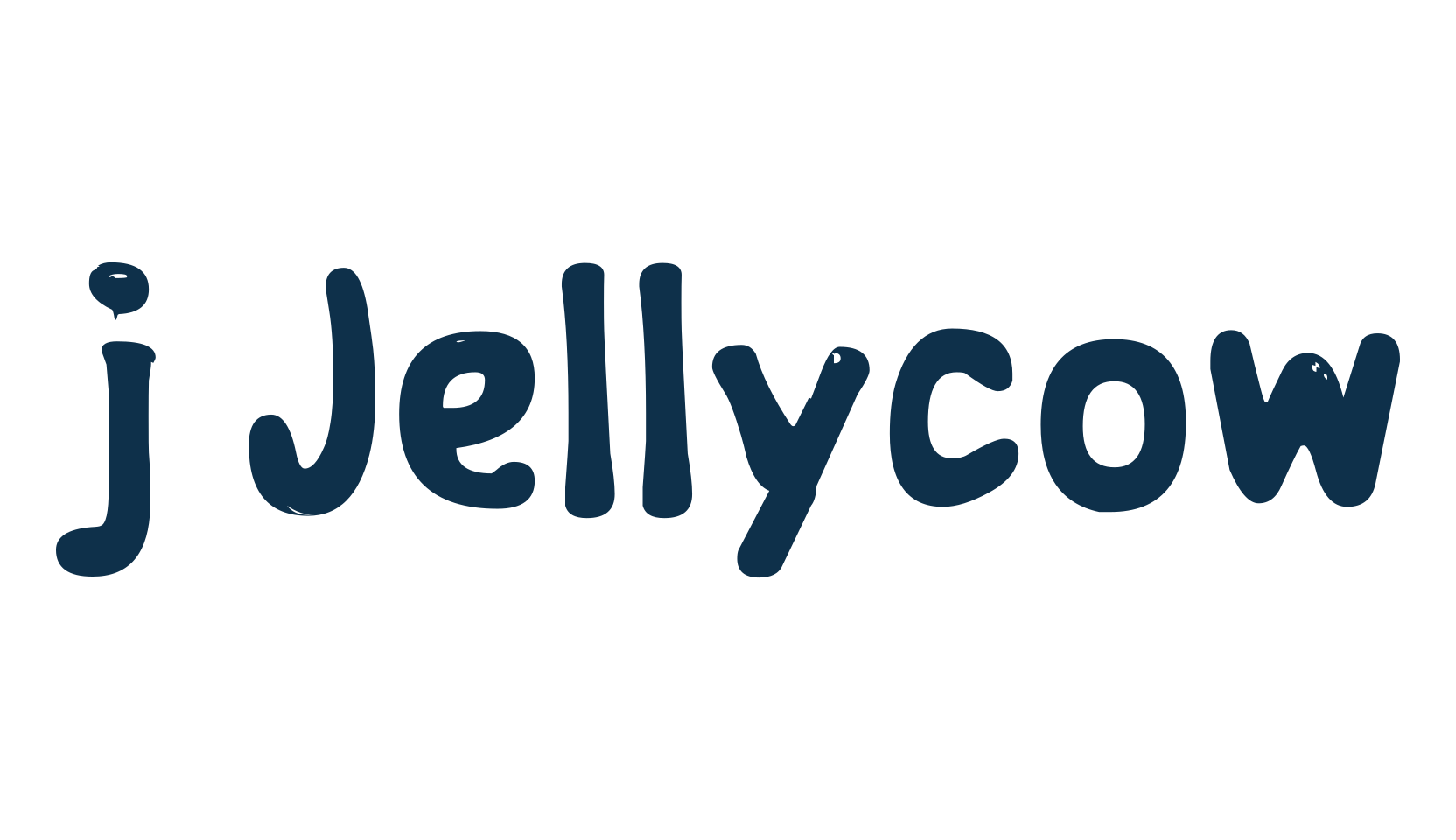 j Jellycow, fancy cartoon decorative font preview