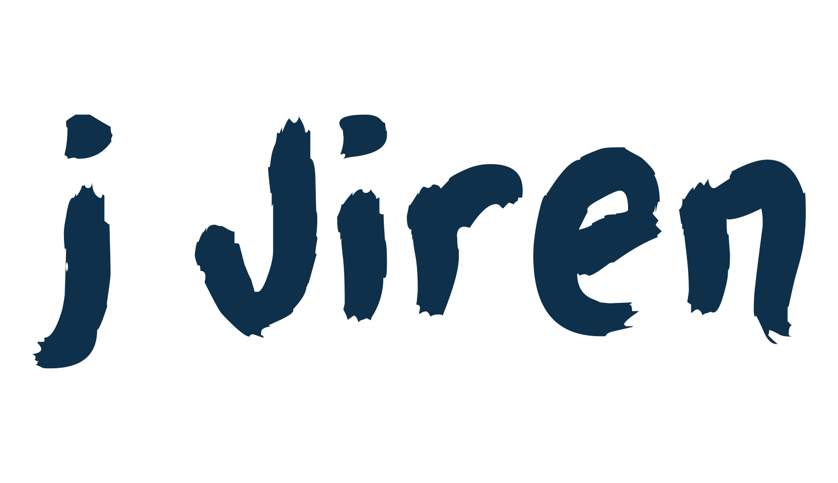 j Jiren, brush font preview