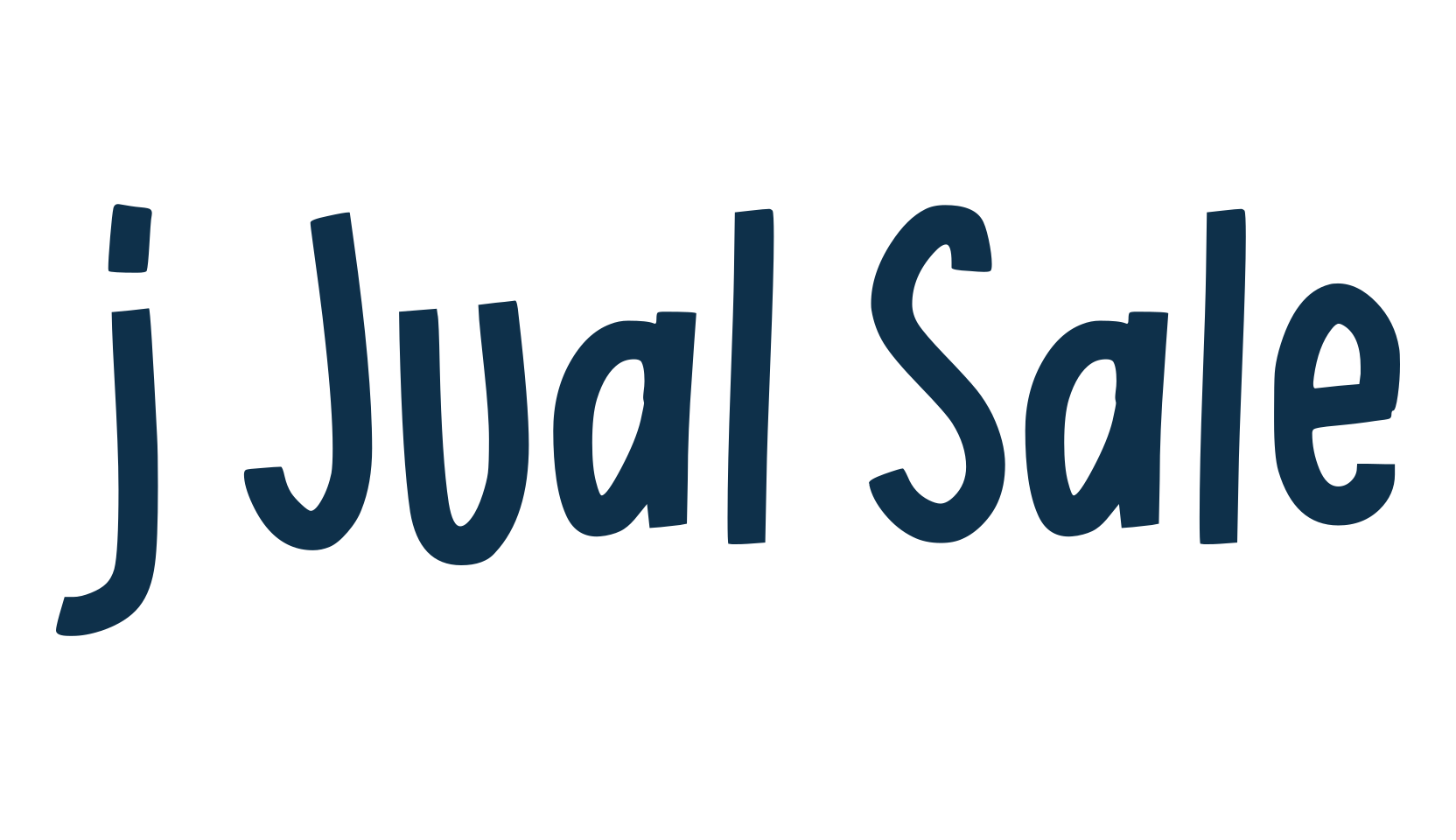 j Jual Sale, fancy various decorative font preview