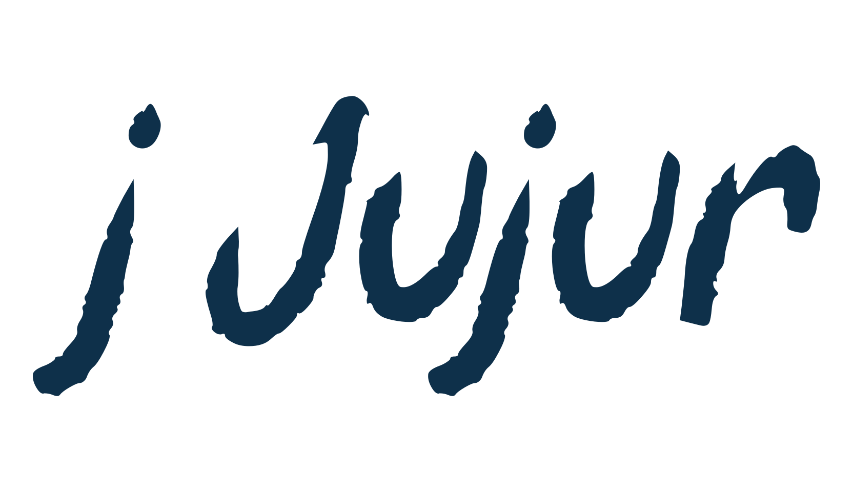 j Jujur, trash font preview