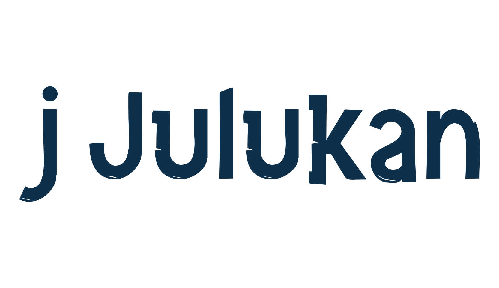 j Julukan, fancy eroded decorative font preview