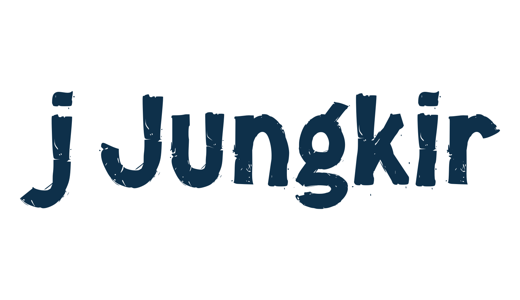 j Jungkir, fancy eroded decorative font preview