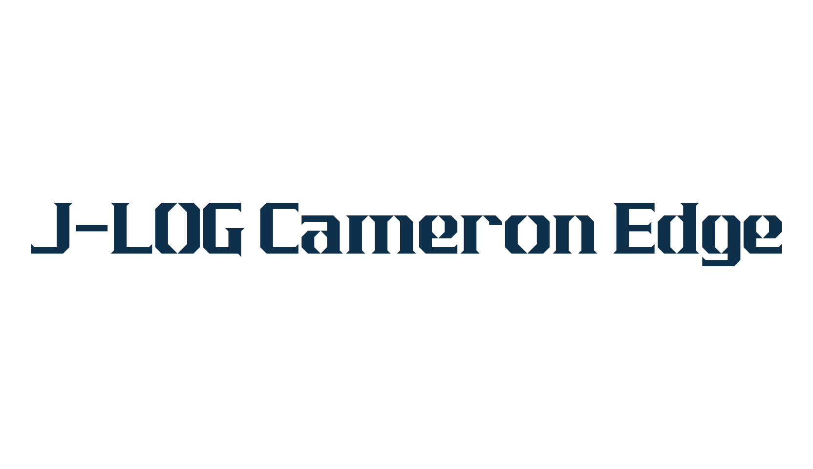 J-LOG Cameron Edge, fancy various techno sci-fi font preview