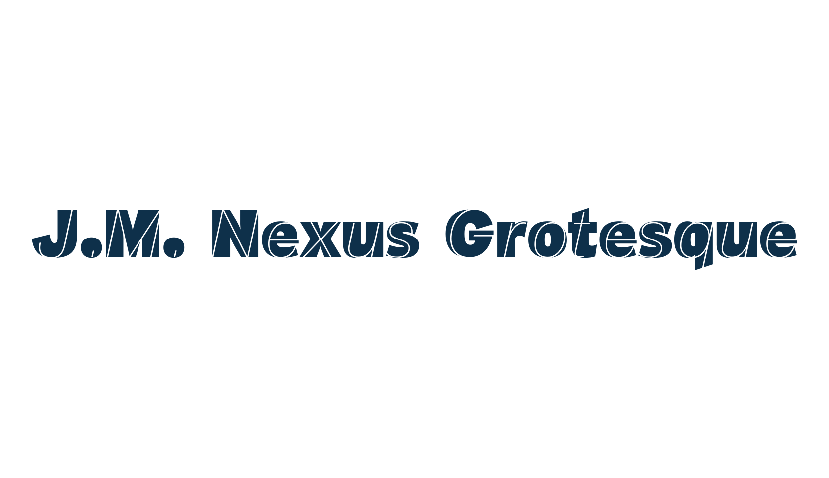 J.M. Nexus Grotesque, various font preview