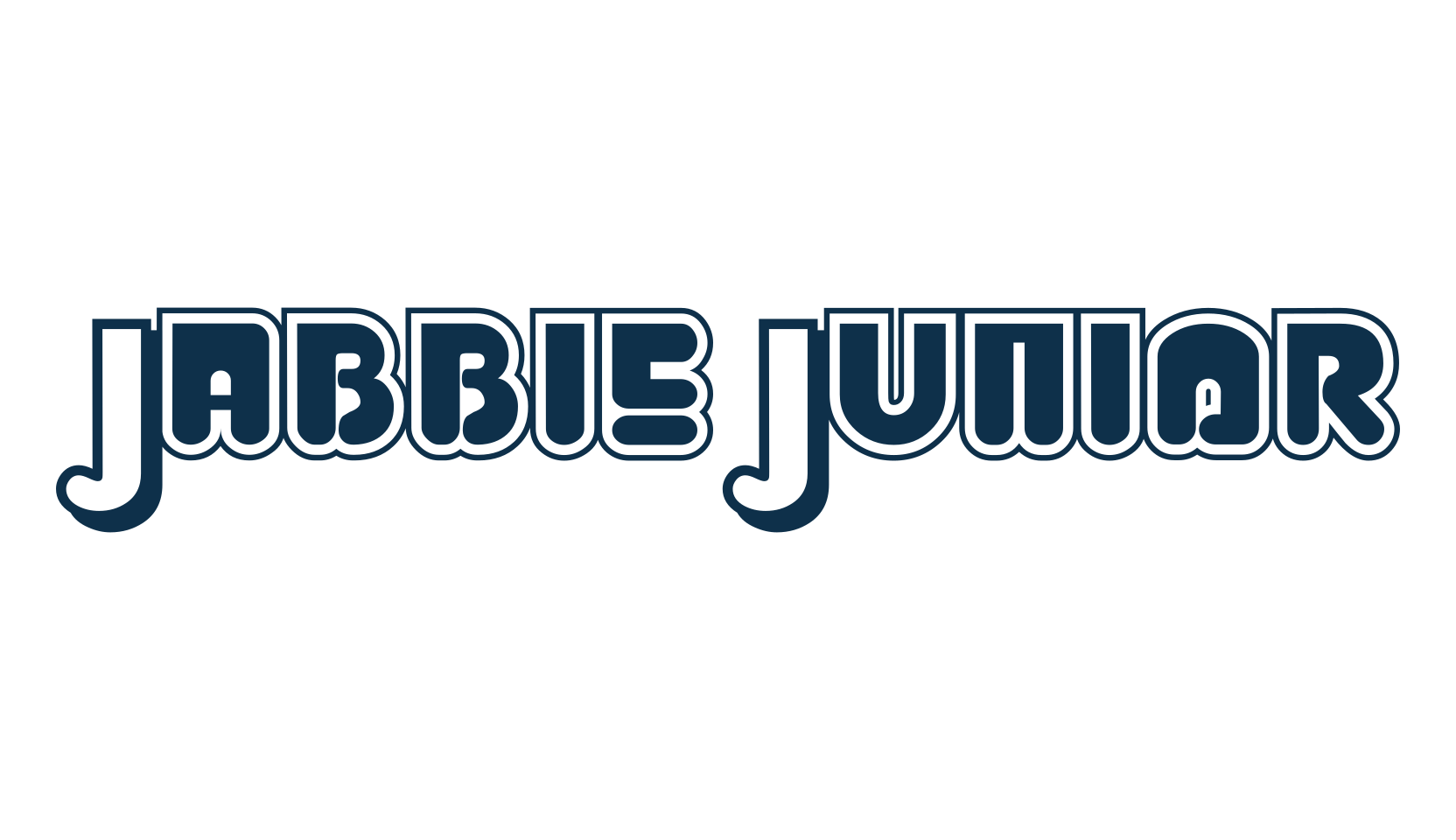 Jabbie Junior, groovy font preview