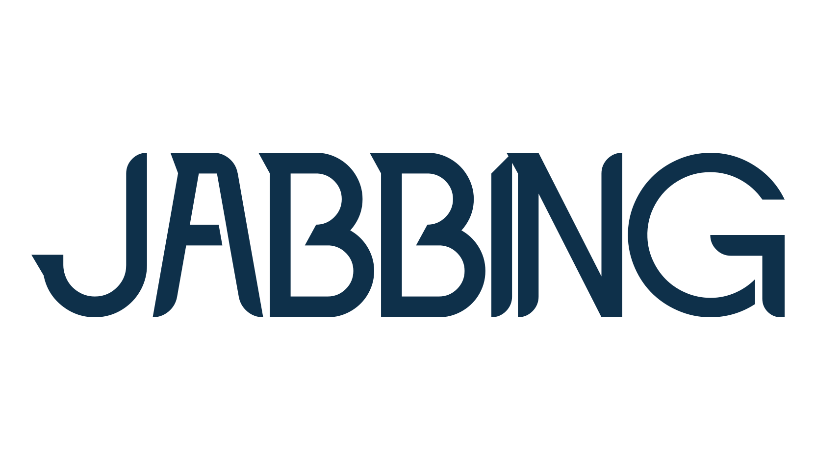 Jabbing, modern font preview