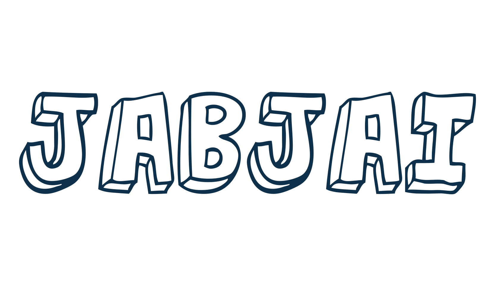 Jabjai, cartoon font preview