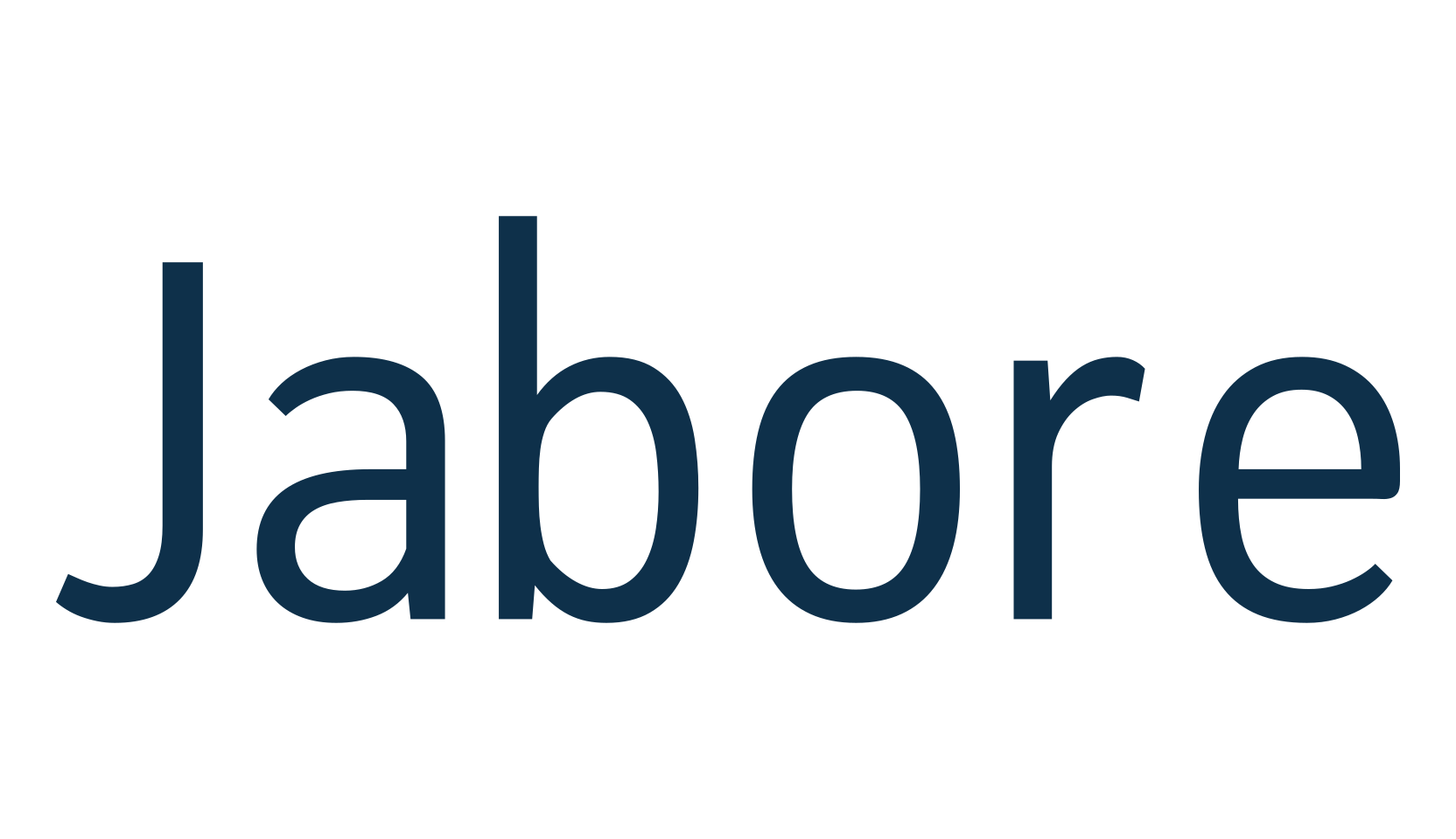 Jabore, sans serif font preview