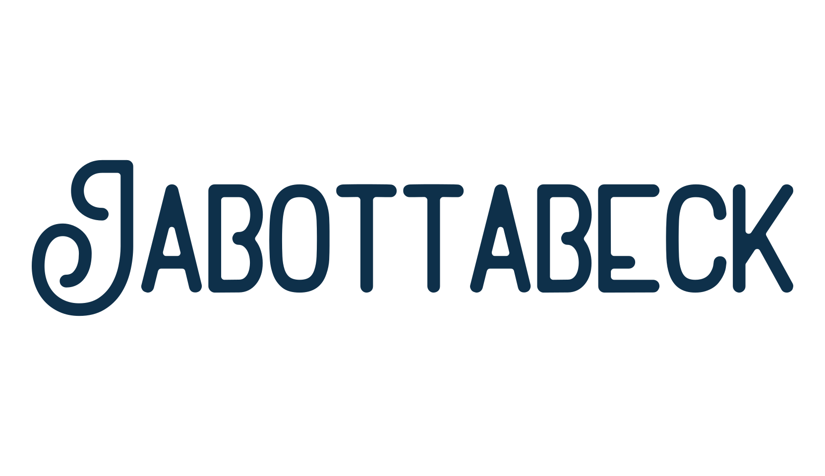 Jabottabeck, fancy retro decorative font preview
