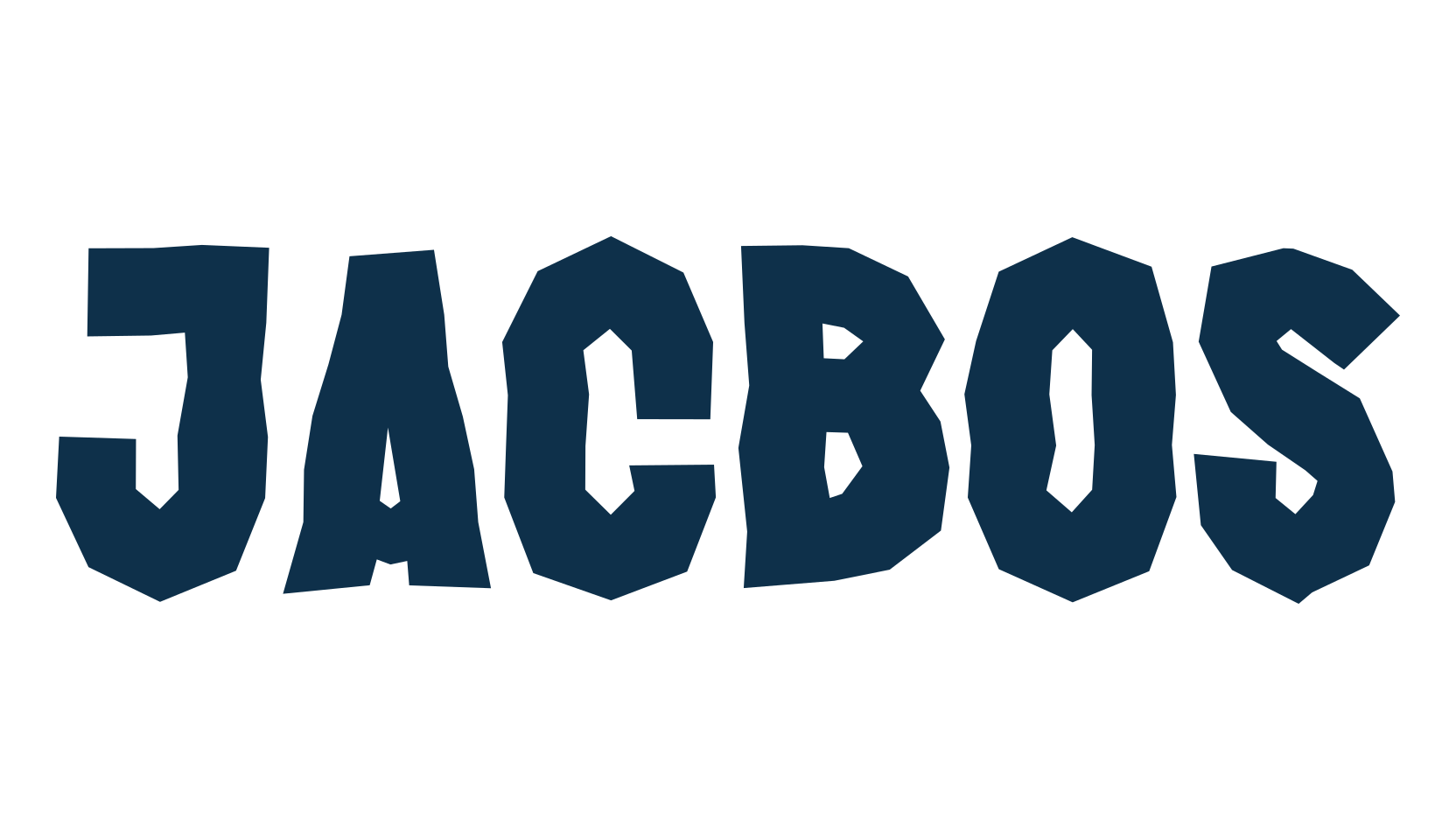 Jacbos, fancy distorted decorative font preview