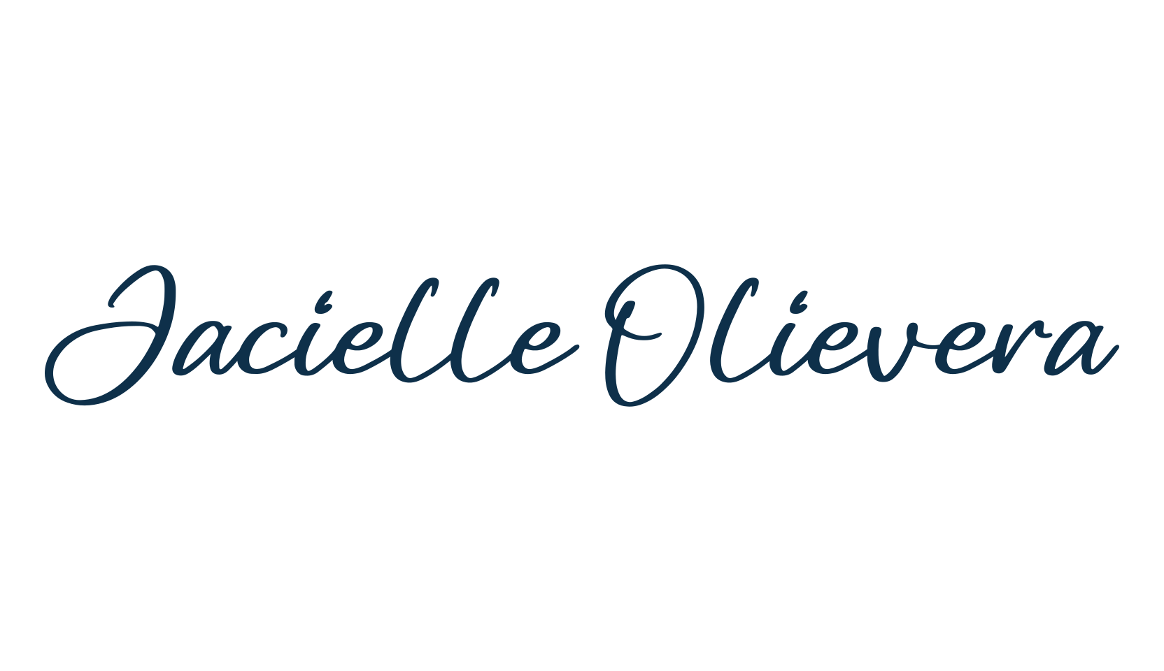 Jacielle Olievera, handwriting font preview