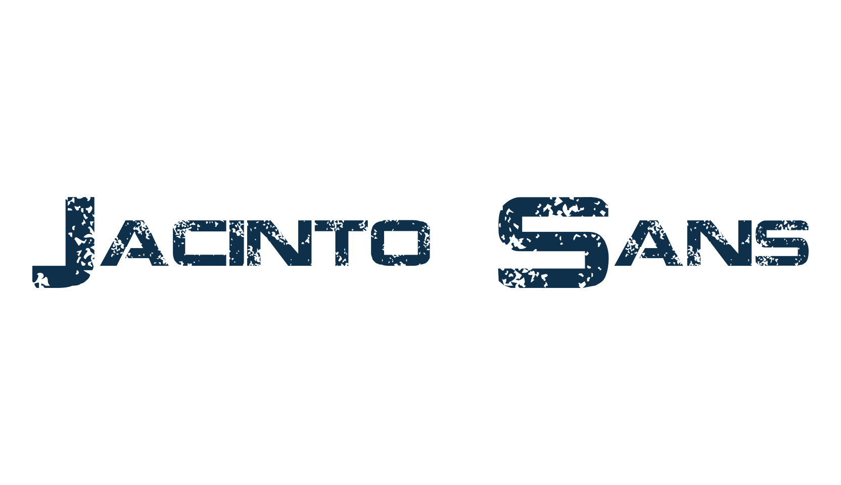 Jacinto Sans, techno sci-fi font preview