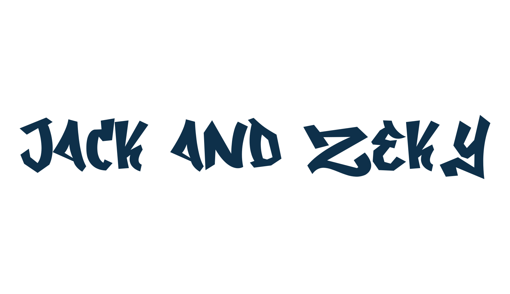 Jack and Zeky, graffiti font preview