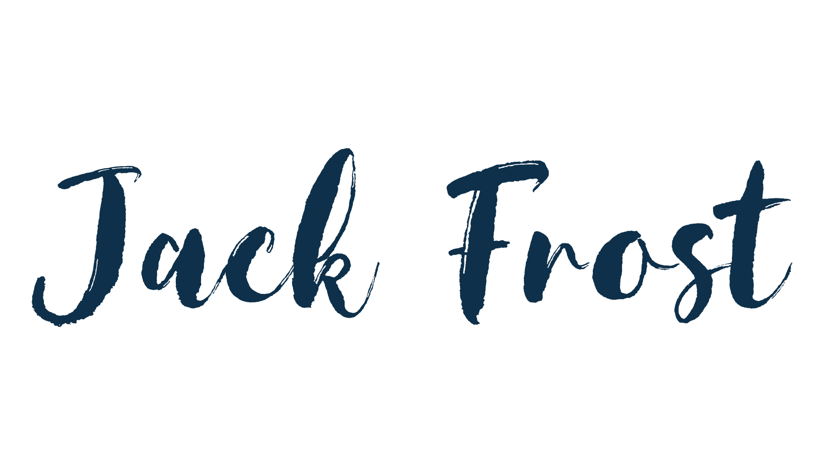 Jack Frost (jack-frost-3), script brush fancy decorative calligraphy font preview