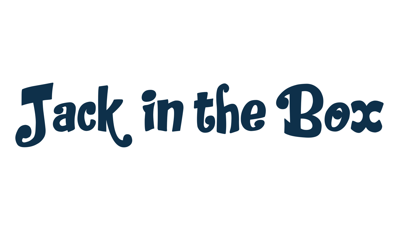 Jack in the Box, cartoon font preview