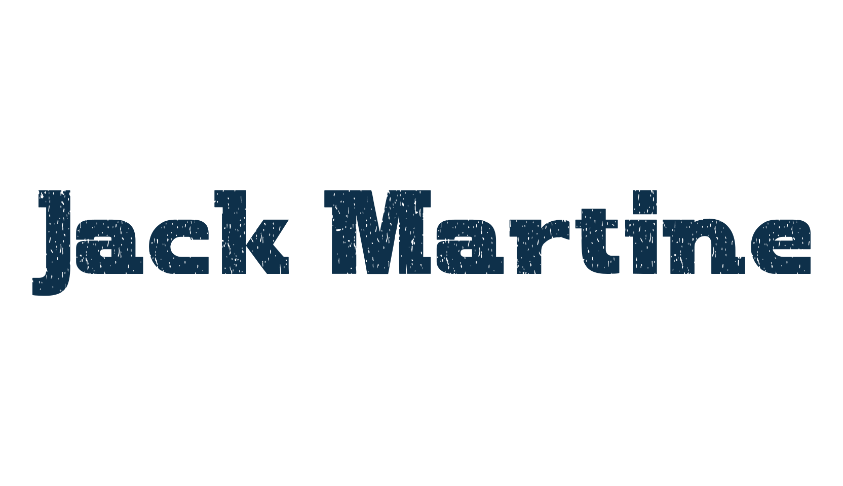 Jack Martine, eroded font preview