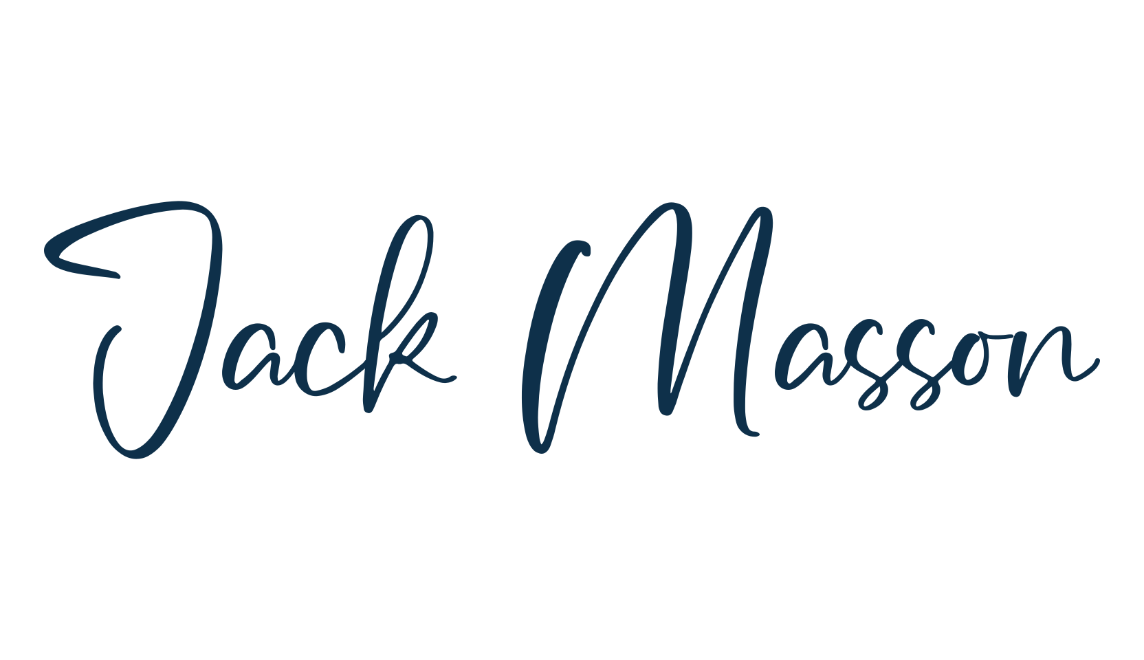 Jack Masson, handwriting font preview