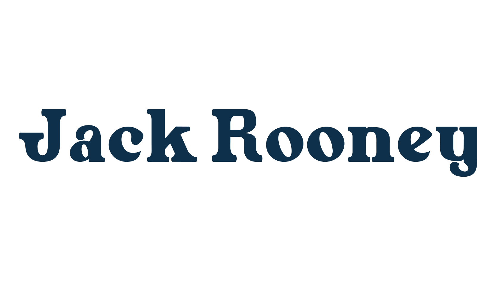 Jack Rooney, retro font preview