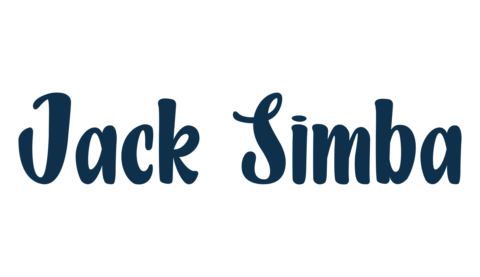 Jack Simba, various font preview