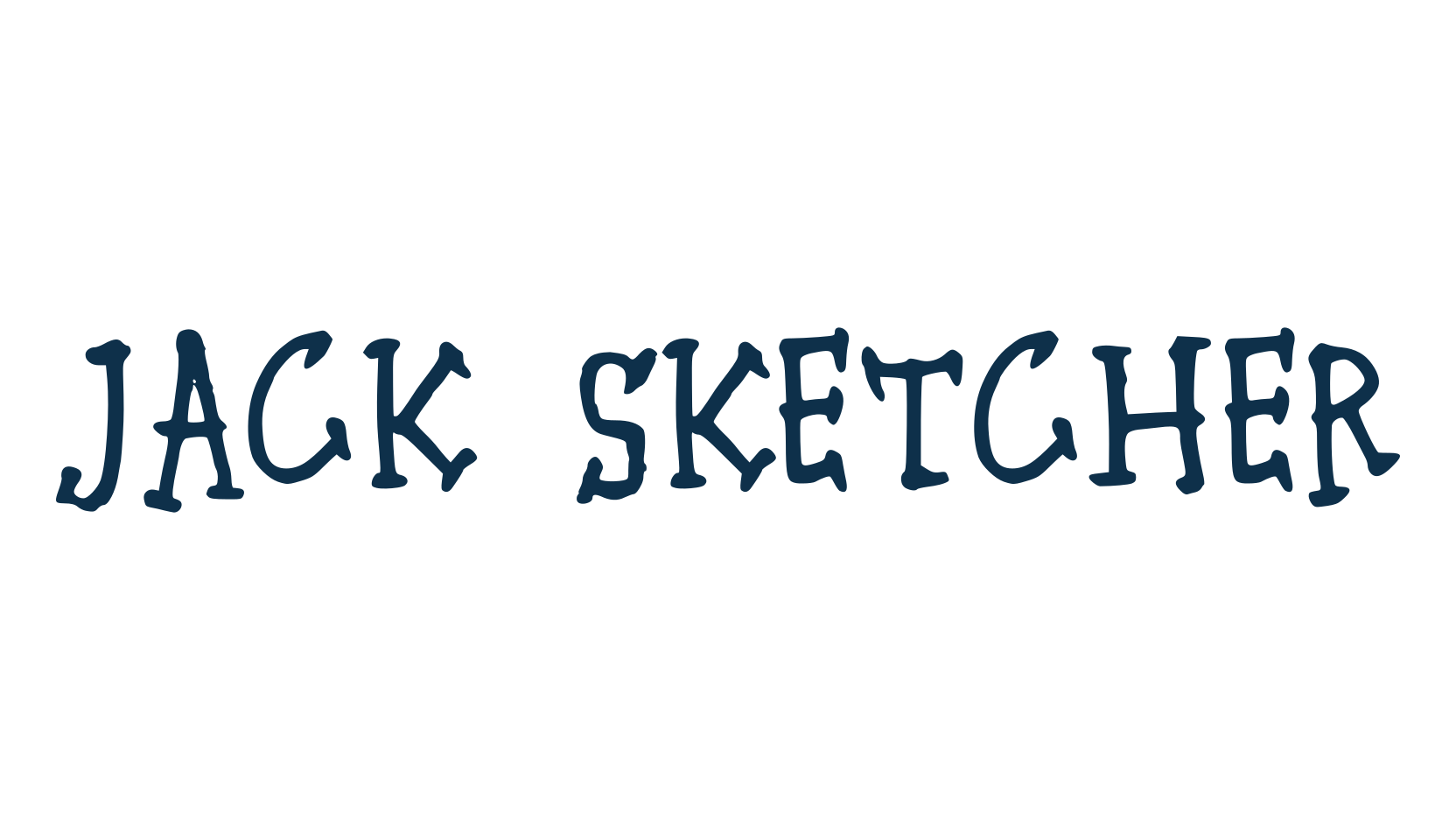 Jack Sketcher, display market font preview