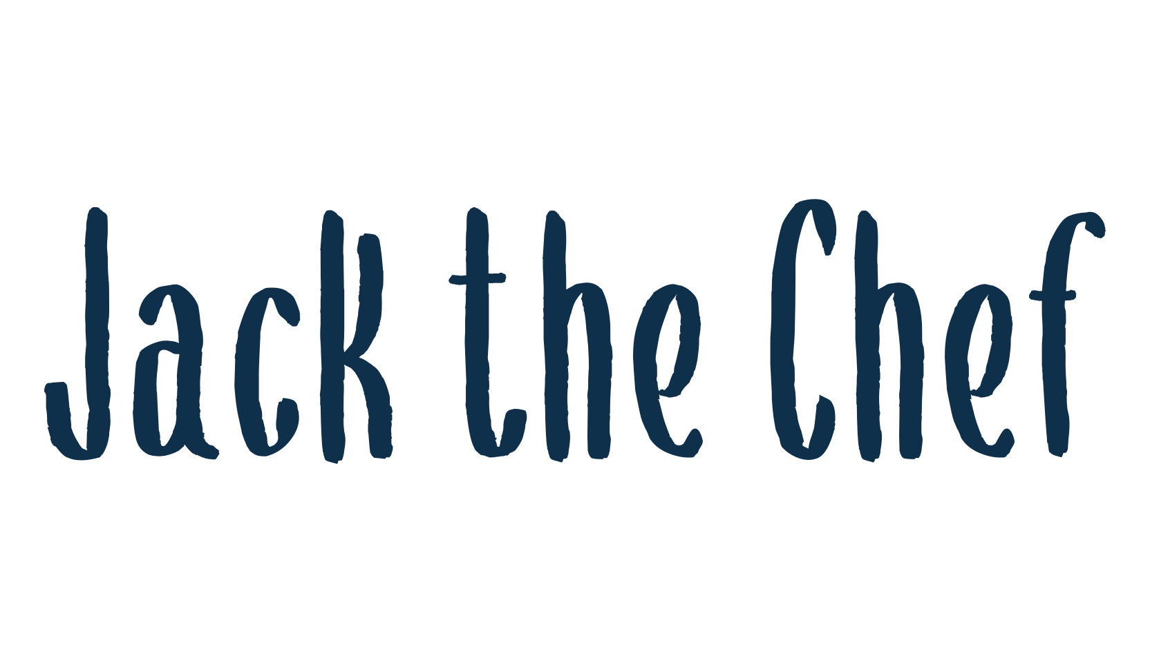 Jack the Chef, handwriting font preview