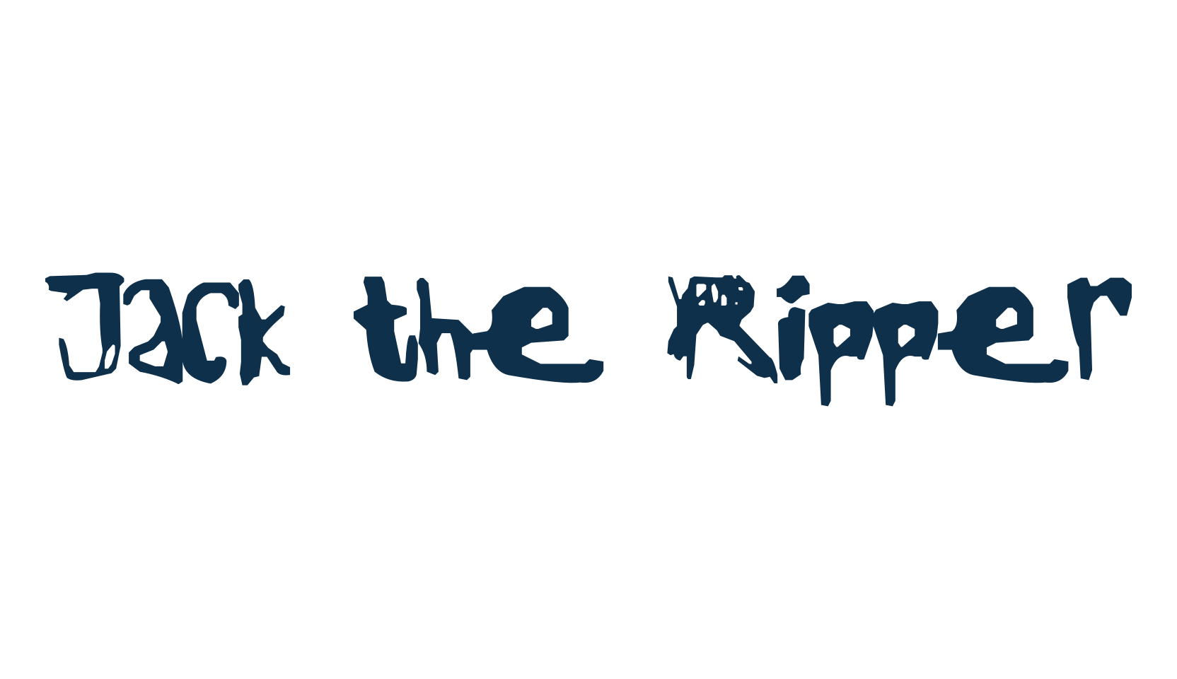 Jack the Ripper (jack-the-ripper), script trash fancy decorative calligraphy font preview