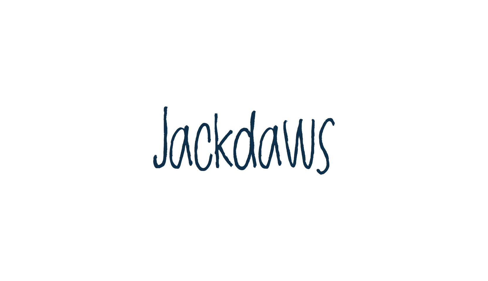 Jackdaws, handwriting font preview