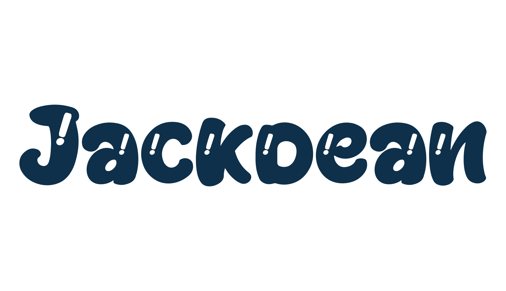 Jackdean, fancy cartoon decorative font preview