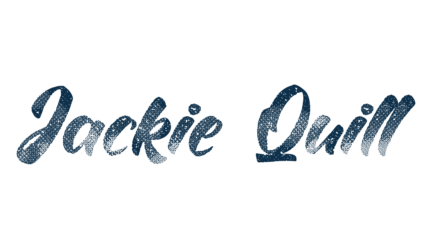 Jackie Quill, display market font preview