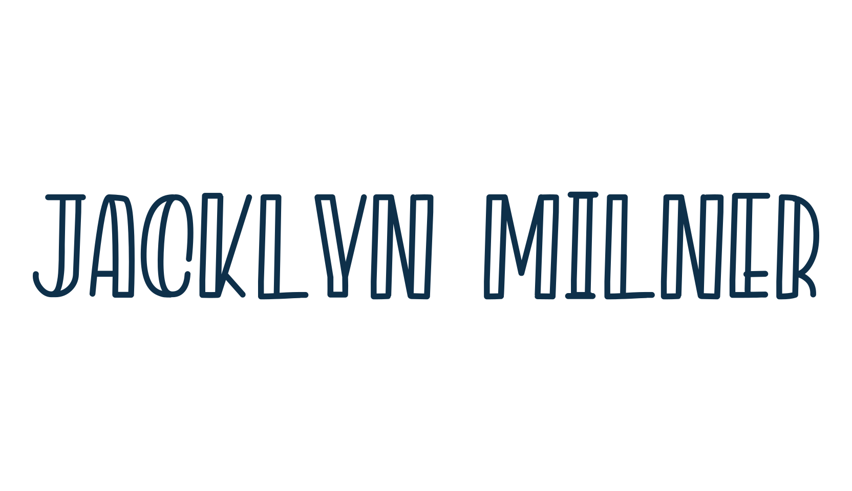 Jacklyn Milner, fancy various decorative font preview