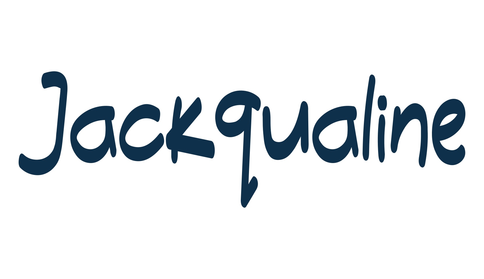 Jackqualine, handwriting font preview