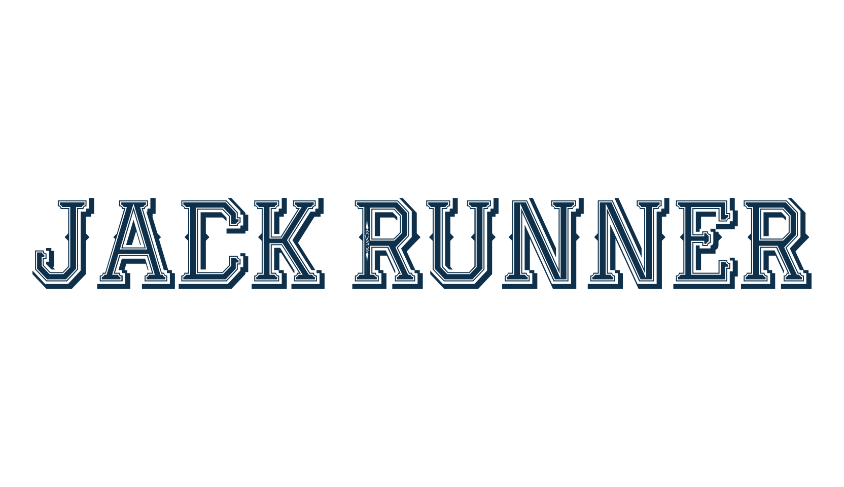 Jack Runner, retro font preview