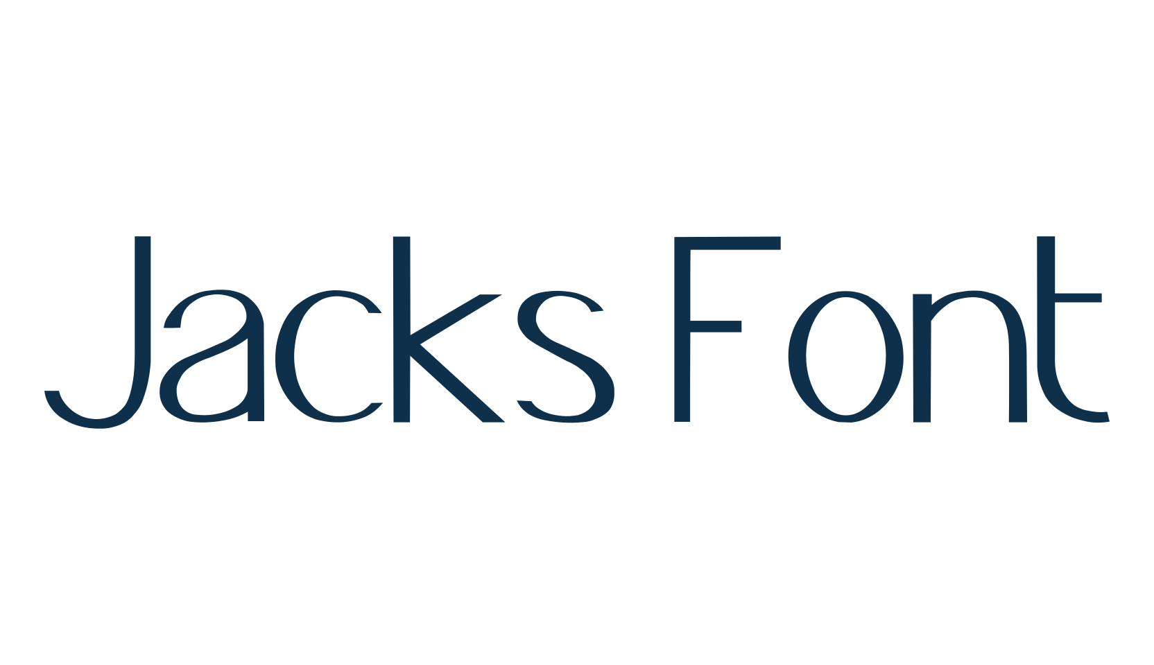 Jacks Font, basic sans serif font preview