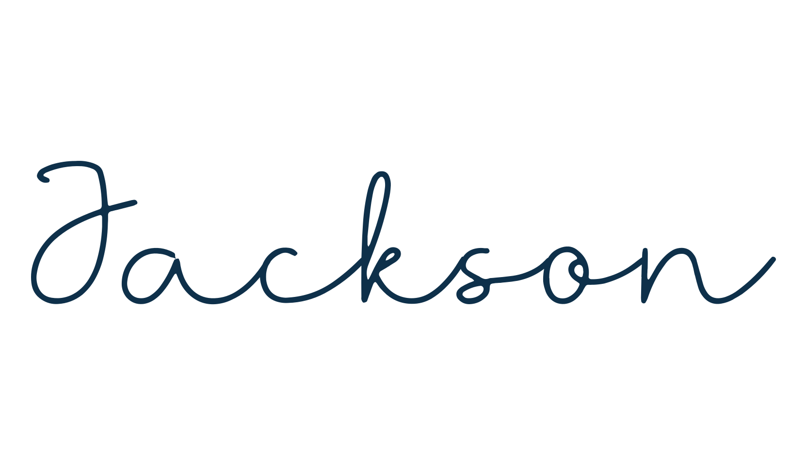 Jackson, handwriting font preview