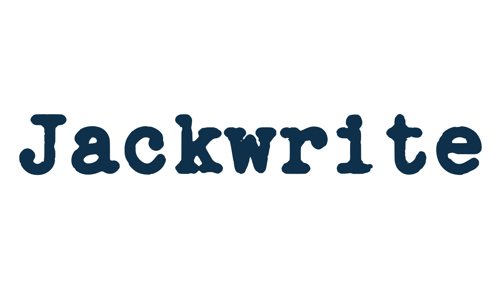 Jackwrite, typewriter font preview