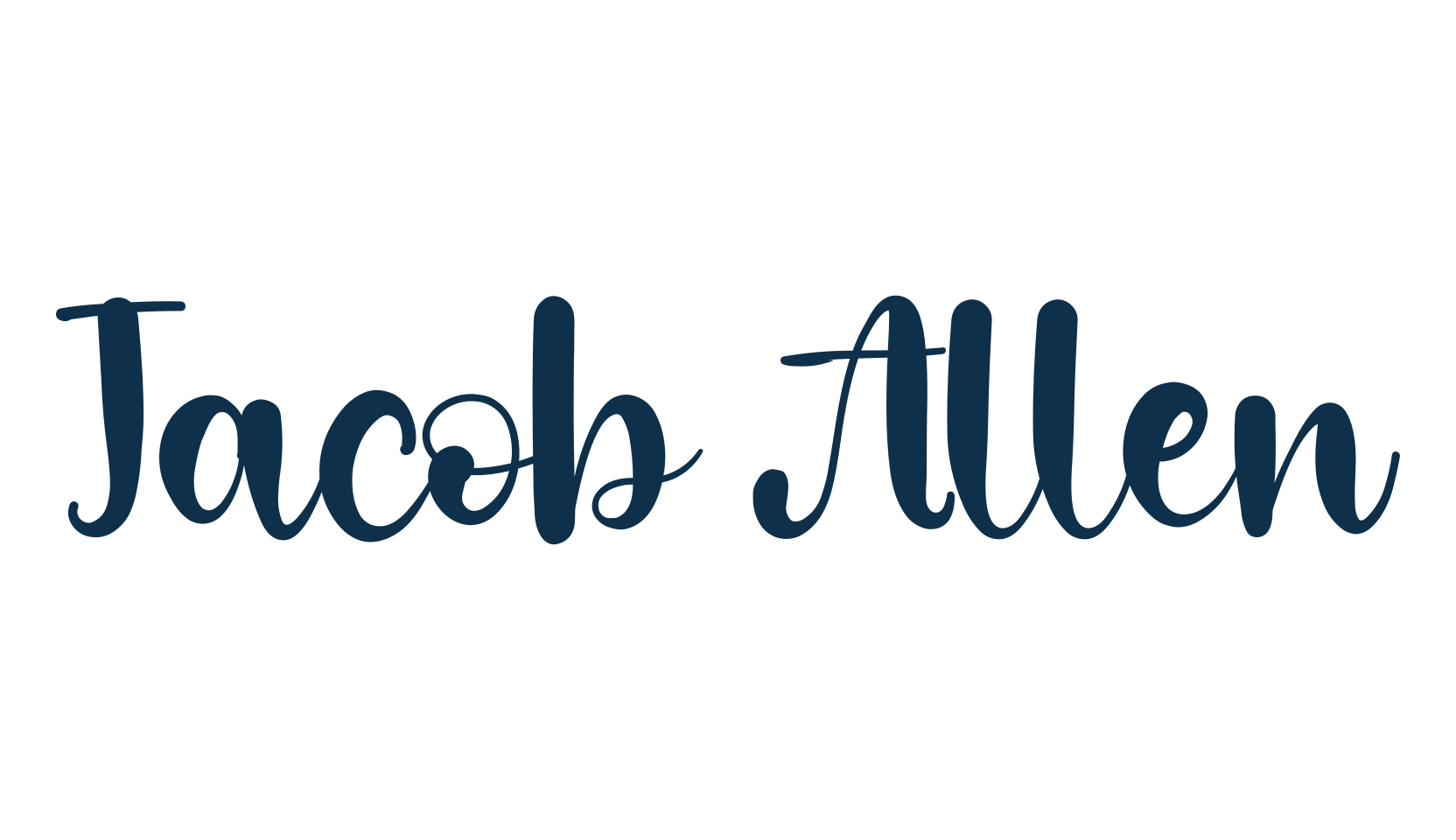 Jacob Allen, various font preview