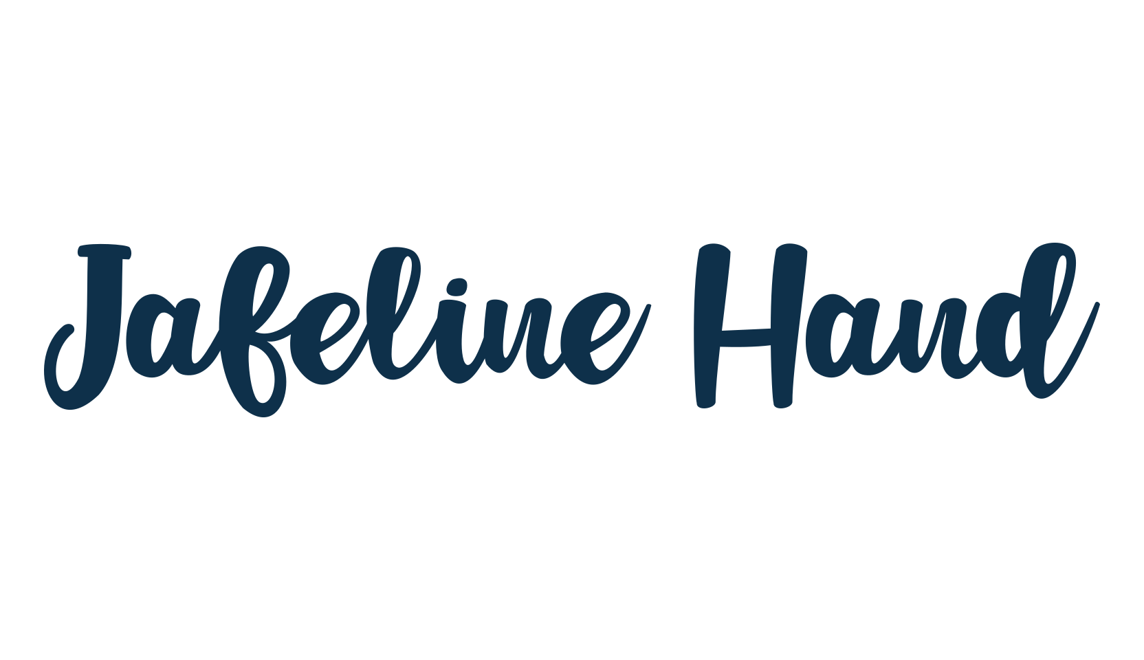 Jafeline Hand, fancy decorative font preview