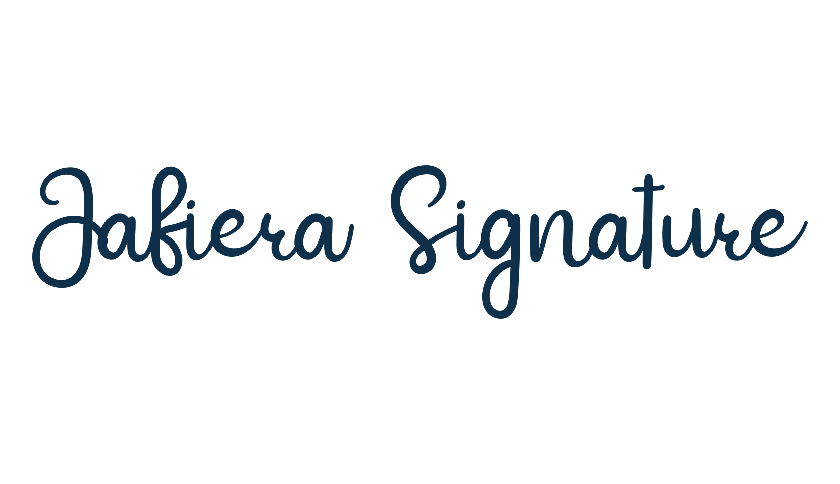 Jafiera Signature, display market font preview