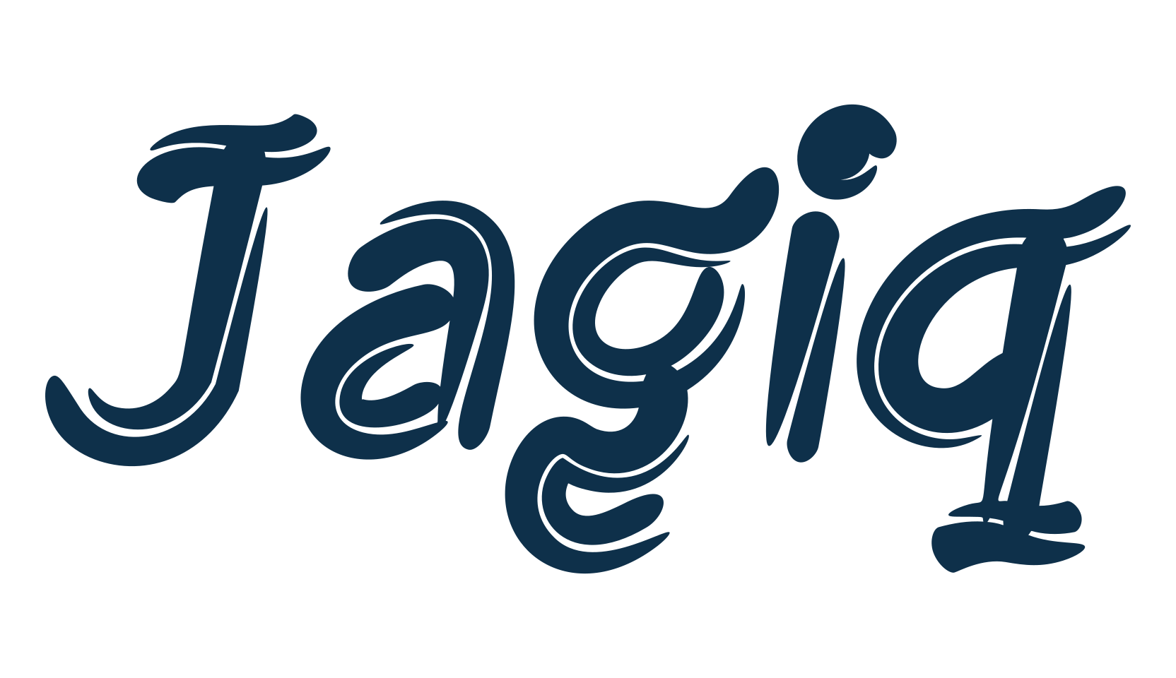 Jagiq, script brush fancy decorative calligraphy font preview