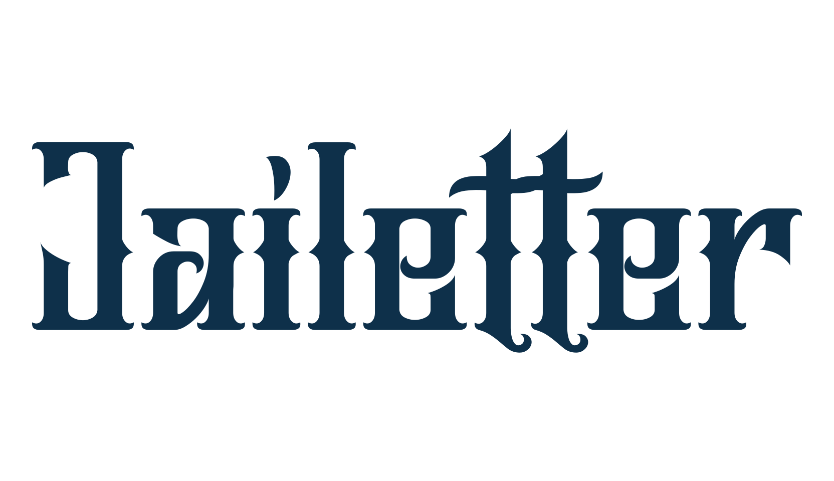 Jailetter, modern font preview