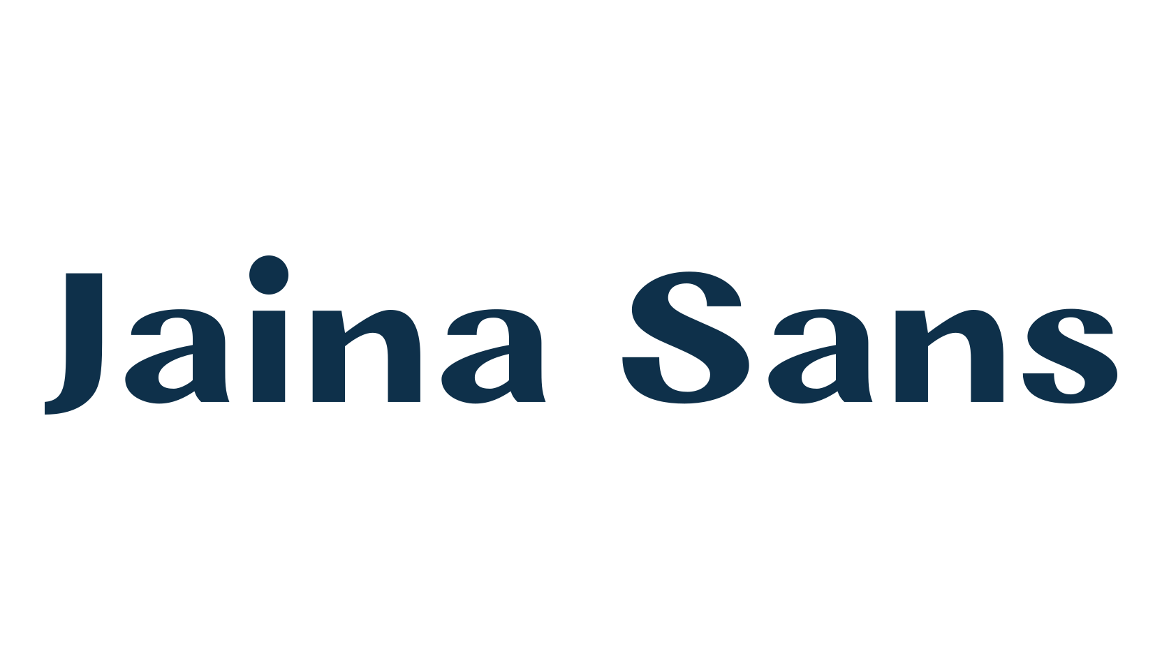 Jaina Sans, basic sans serif font preview