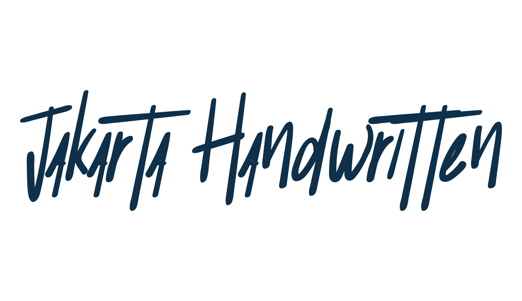 Jakarta Handwritten, script handwritten fancy decorative calligraphy font preview