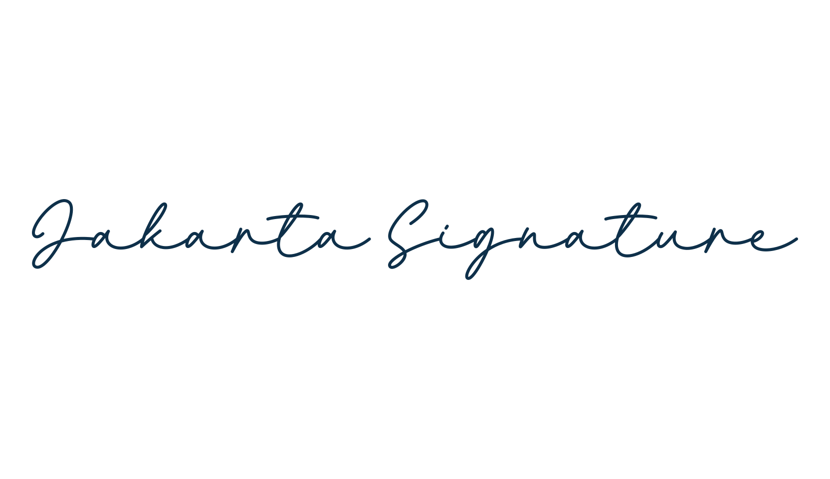 Jakarta Signature (jakarta-signature-2), handwriting font preview