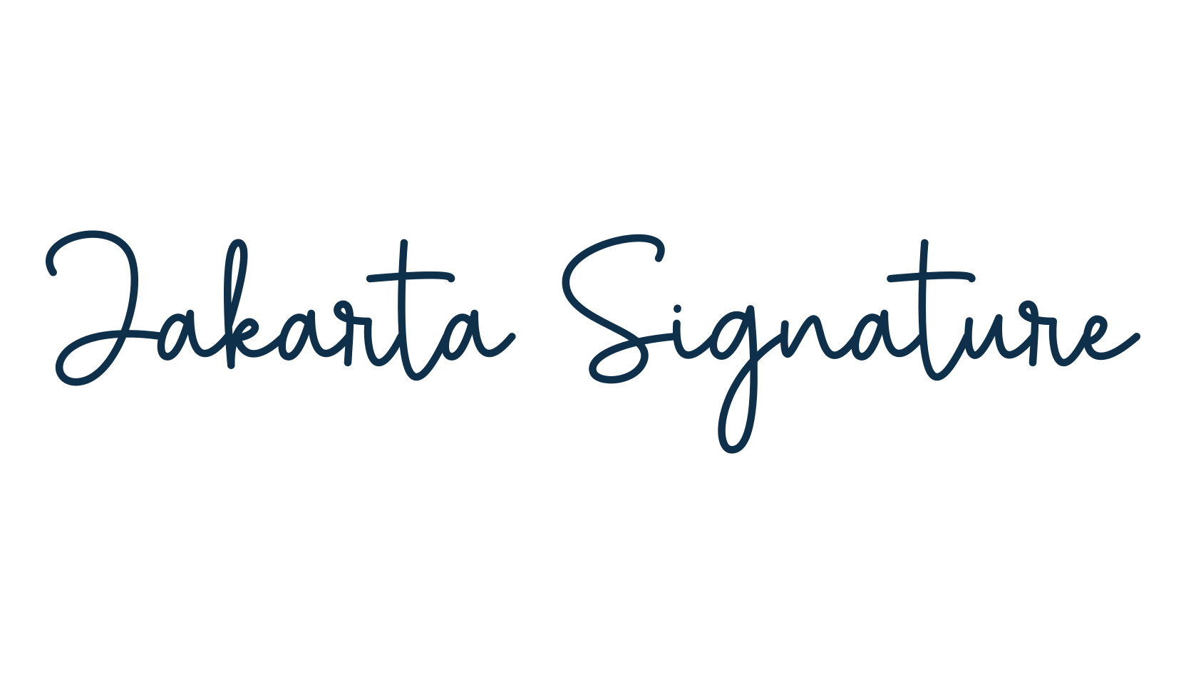 Jakarta Signature, script handwritten fancy decorative calligraphy font preview