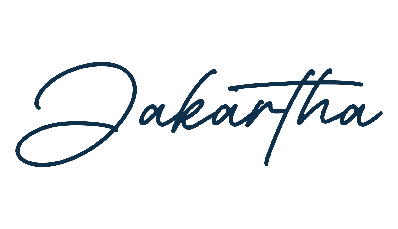 Jakartha, script handwritten fancy decorative calligraphy font preview
