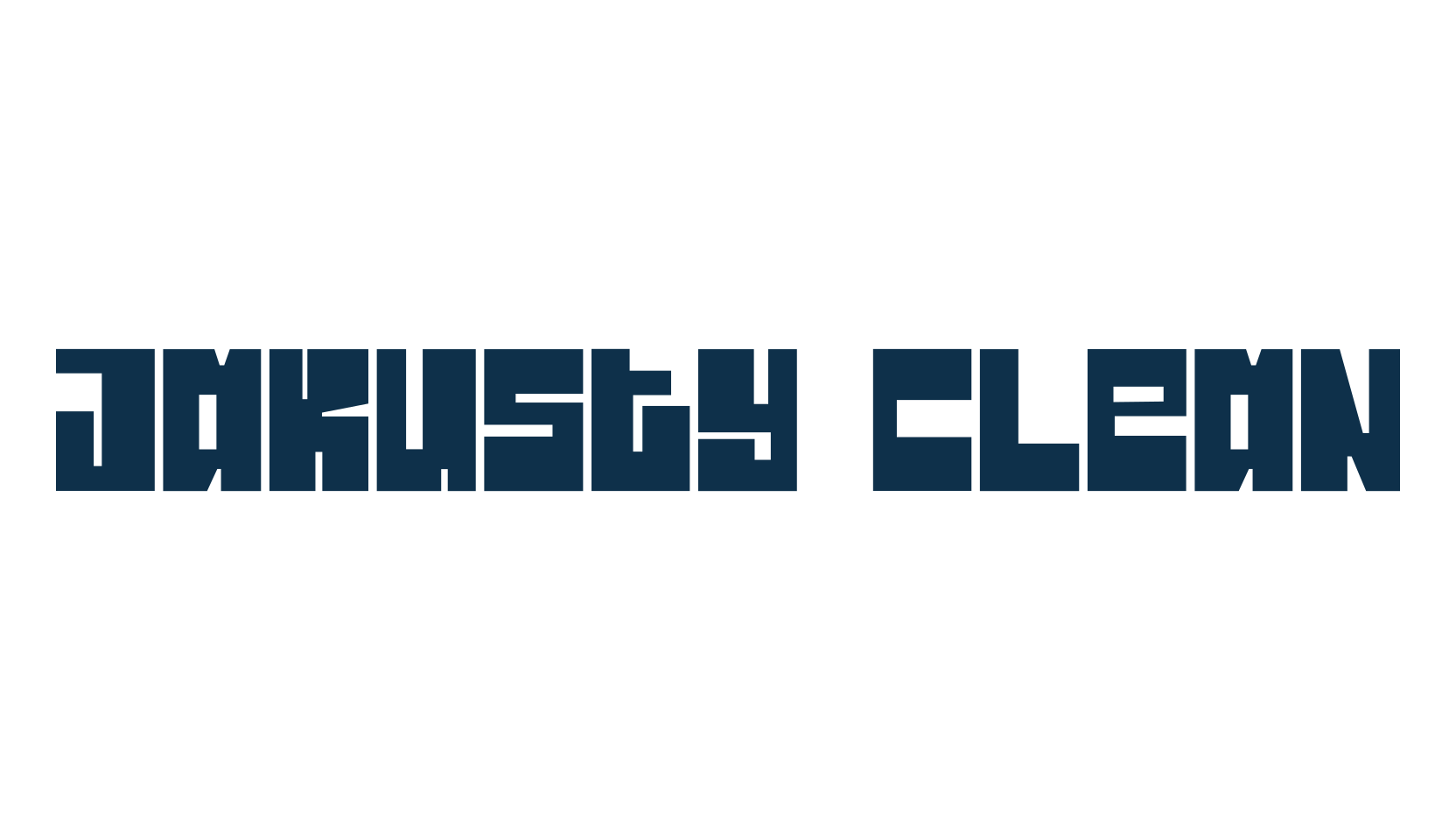 Jakusty Clean, fancy various decorative font preview