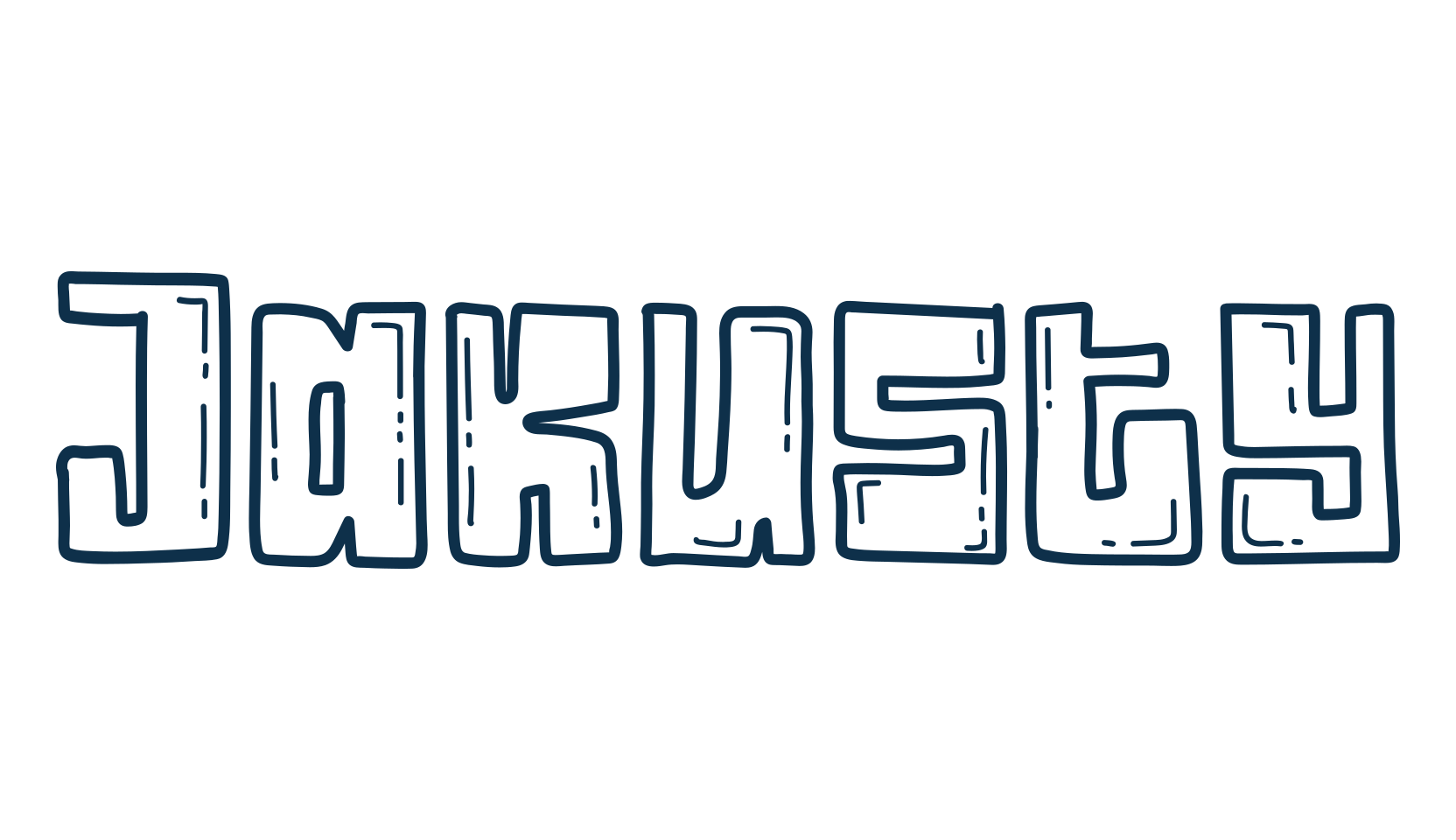 Jakusty, fancy cartoon decorative font preview