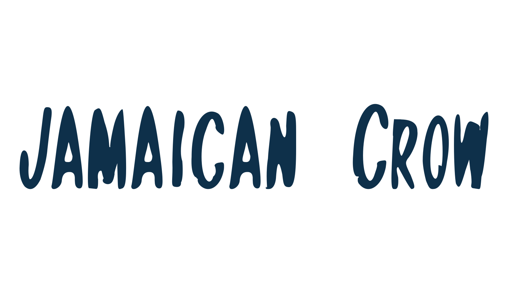 Jamaican Crow, handwriting font preview