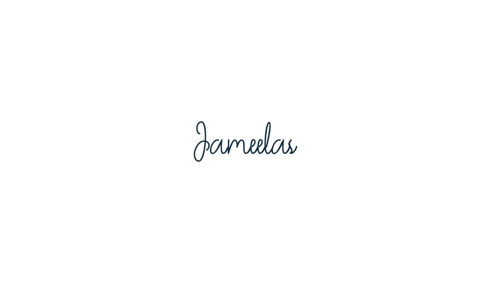 Jameelas, handwriting font preview