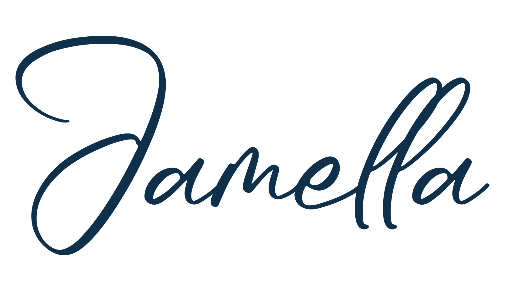 Jamella, script handwritten fancy decorative calligraphy font preview